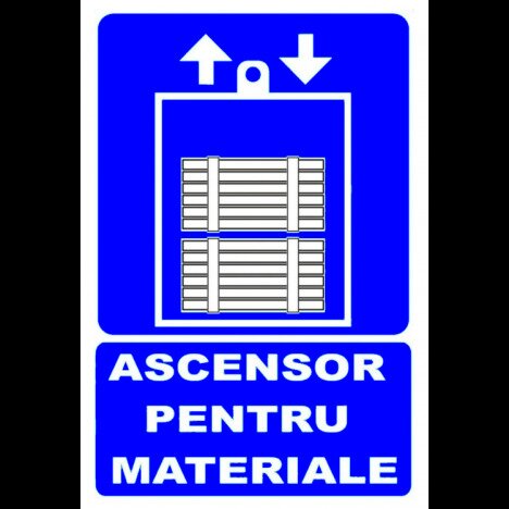 Indicator ascensor pentru materiale